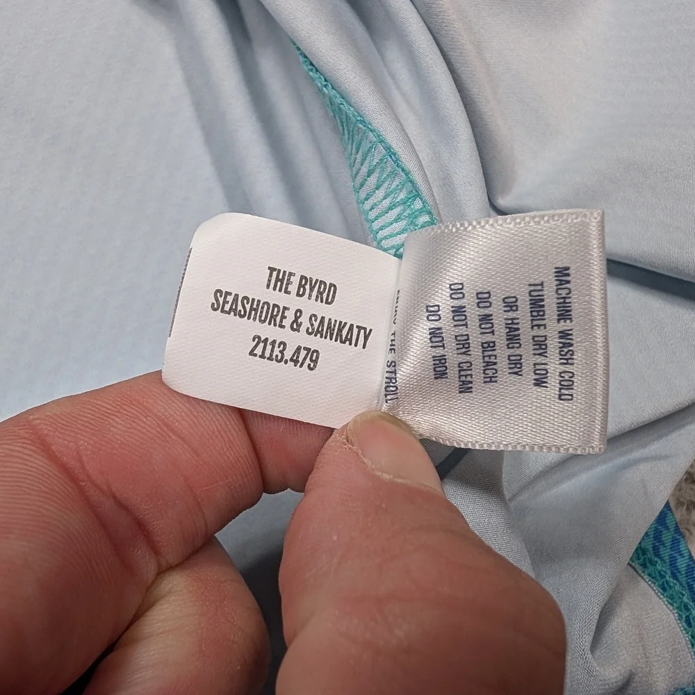 Holderness & Bourne Shirt Mens XL Blue The Byrd Polo Seahorse Sankaty Golf